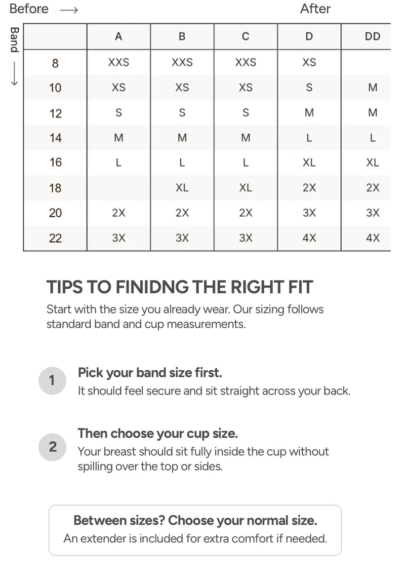 Size guide chart