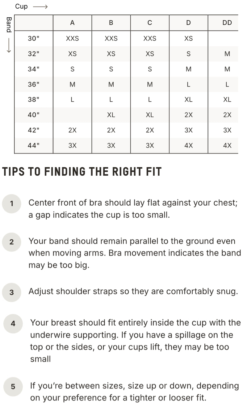 Size guide chart