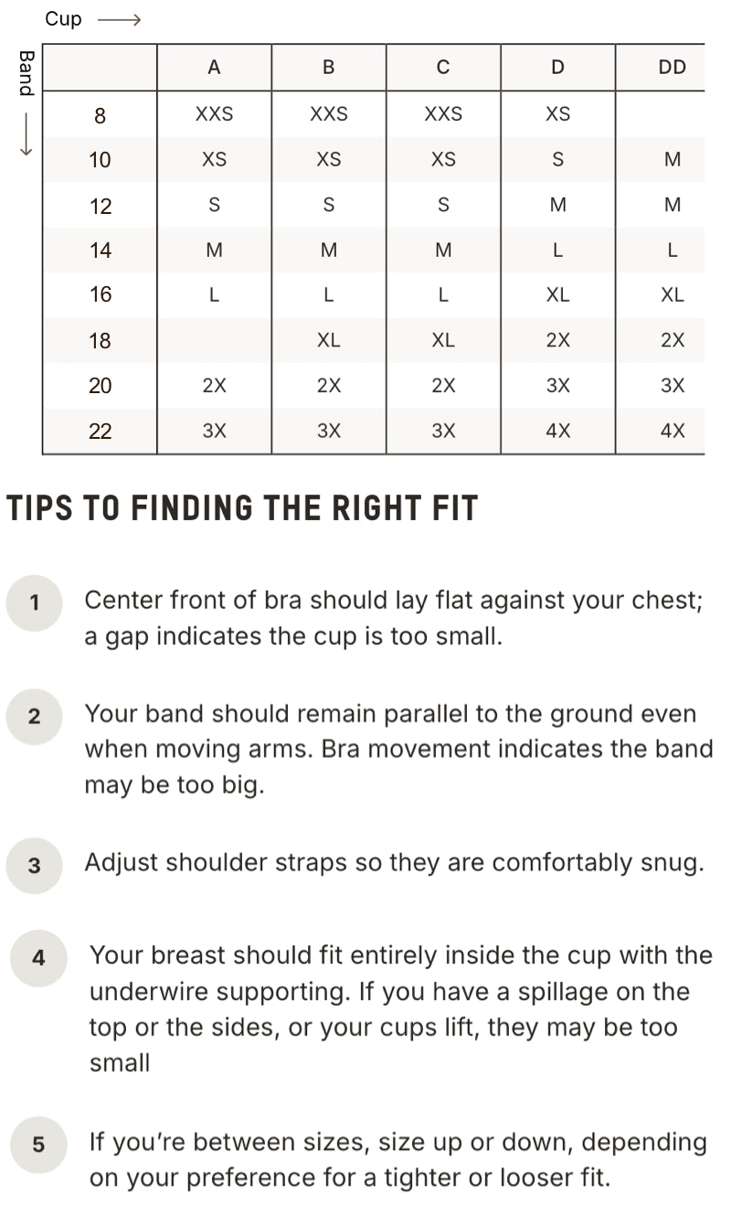 Size guide chart